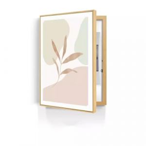 AFGZQ Cache Tableau Electrique Decoratif Bo&icirc;te De Compteur &Eacute;lectrique Peinture D&eacute;corative Couvercle Bo&icirc;te de Commutation for Les Salons Et Les Bureaux(Black,40x60cm) (Sound insulation., neuf)