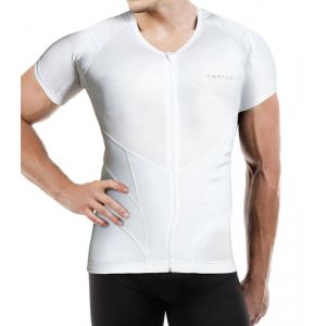 Relaxsan Posture 4070-RP (Blanc XL) Tee Shirt Correcteur de Posture Homme, Maintien Dos, Respirant (RelaxsanShop, neuf)
