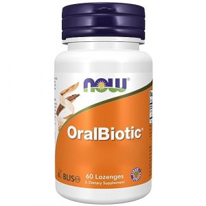 Now Foods, Oralbiotic, avec Streptococcus Salivarius, 60 Pastilles, Testé en Laboratoire, Sans Gluten, Sans OGM, Végétarien, Sans Soja (NaturProdukte, neuf)