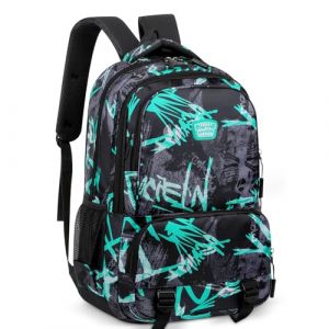 Auirshiky Sac a Dos Scolaire College Garcon Femme Cartables,Lycéenne Collégienne Sac à Dos,Fille Ados Sac à Dos Collège,Sac à Dos Ecole Lycee,School Leisure,pour Garçons, Filles, Hommes, Femmes (valovshou, neuf)