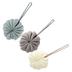 WRITWAA 3pièces Fleur De Douche Éponge De Douche Lot De Éponges De Bain Exfoliantes Pour Corps Accessoires De Bain Pour Hommes Et Femmes (Saieli, neuf)