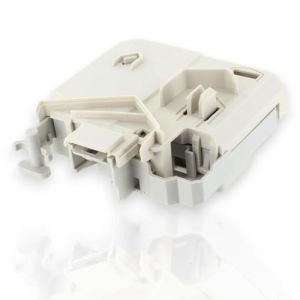 DEKAROX Relais de verrouillage pour Bosch Siemens 616876 00616876 613070 00613070 EMZ 881 68 x 67 x 30 mm pour machines à laver comme EcoLogixx Maxx VarioPerfect Logixx Exxcel Extraklasse iQ500 iQ700 (Dekarox, neuf)