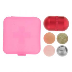 OATIPHO 1 Ensemble De Boules De Jade Masseur Pour Les Yeux Rouleau Pour Le Visage Appareil De Modelage Du Visage Baguette De Soin De La Peau Pierre Pour Le Visage Masseur (Tsun Ki-sung, neuf)