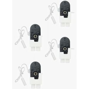 COMVASTARS Lnterrupteur à tirette,Lnterrupteur à Tirette avec Cordon,Lot de 4 interrupteurs à tirette marche/arrêt 2 A 250 V AC pour douche,Lnterrupteur à tirette pour table/Sol/Mur/Lustre Noir (GYY-STORE, neuf)