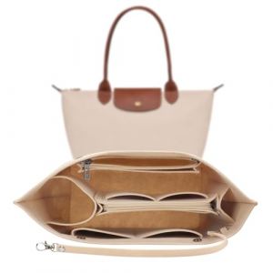 ZOLGINAH Organiseur de sac fourre-tout pour Longchamp, organiseur de sac &agrave; main pour Longchamp Le Pliage, feutre multi-poches de grande capacit&eacute; (zhuojia, neuf)