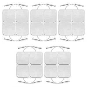 Tiardey 20 pi&egrave;ces Tens Pads remplacement r&eacute;utilisables carr&eacute;s dizaines &eacute;lectrodes tampons 5X5 cm tampons auto-adh&eacute;sifs pour s'adapter &agrave; pratiquement toutes les machines Tens pour l'&eacute;lectroth&eacute;rapie (Tiardey, neuf)