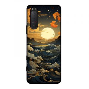 KARTXITAI Coque Compatible avec Sony Xperia 5 II 5G,Housse Étui de Protection en Silicone en Gel TPU Souple Case Cover Ultra Douce Empêche Rayures Shock-Absorption - Mer,Lune (KARTXITAI, neuf)