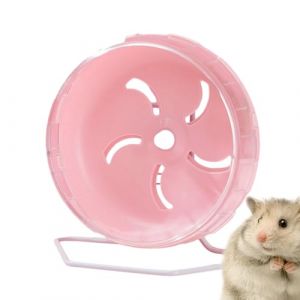 Roue pour Hamster Silencieuse, Roue d'exercice pour Hamster, Roue d'exercice pour Hamster, Roue de Course silencieuse pour Hamster, Gerbilles, Souris et Autres Petits Animaux, Rose (Huayeex, neuf)