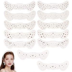 6 Pièces Autocollants de Taches de Rousseur, Autocollants de Taches de Rousseur Paillette, Autocollant Temporaire Taches Rousseur, Taches Rousseur Faux Tatouage, Imperméable Autocollants de Maquillage (Censuob, neuf)