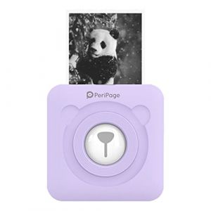 BLAIS Mini Pocket Imprimante Thermique Tout-en-Un sans Fil BT Image Photo &Eacute;tiquette M&eacute;mo R&eacute;ception Papier Imprimante Fonction Photo AR avec c&acirc;ble USB Prise en Charge pour Android iOS Smartphone (jia&qing, neuf)