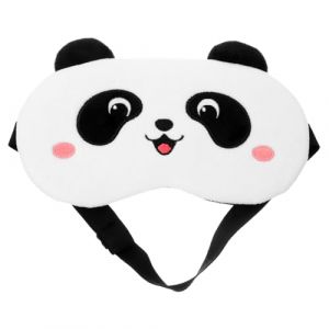 PACKOVE bandeau de dessin animé Dormir masque yeux cache oeil enfant Panda masque chauffant yeux patch yeux masque de sommeil confortable Masque de sommeil mignon masque de nuit velours (Spring TU, neuf)