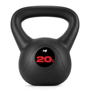 HOP-Sport&reg; Kettlebell en Vinyle Antid&eacute;rapant 20 kg, Bouilloire de Poids avec Poign&eacute;e Ergonomique, Halt&egrave;re &agrave; Boule pour Entra&icirc;nement &agrave; Domicile de Musculation et Fitness (HOP-SPORT, neuf)