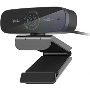 Spedal Webcam 1080P 60fps, Double Microphones St&eacute;r&eacute;o, Autofocus Live Streaming Cam&eacute;ra Web pour Skype Facebook OBS XSplit, Webcam Compatible avec Linux Mac OS Windows 10/8/7 (Avicink, neuf)