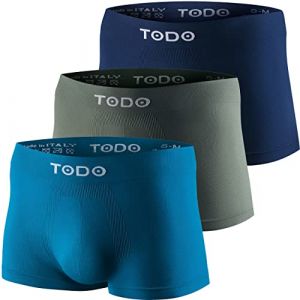 TODO Boxer de Sport Homme Respirant (Lot de 3) &eacute;lastique sous-v&ecirc;tements, Ajustement Parfait, sans Plis, sans frottement (socks_paradise, neuf)