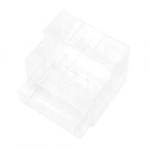 AUTSUPPL Bo&icirc;te De Rangement Pour Manucure Transparente Compartiments Multi-grilles Compacte L&eacute;g&egrave;re Pour Accessoires De Nail Art &agrave; Domicile Ou Salon (Sanacen, neuf)