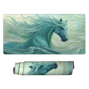 Tapis de Souris XXL Vert Clair 600 x 300 x 3 mm, Grand Tapis de Souris Gamer Cheval sous Main Bureau &agrave; Bords Cousus, Mouse Pad avec Base en Caoutchouc Antid&eacute;rapante pour Maison et Bureau -MP795 (YIFEIYAN, neuf)