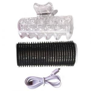 Curler USB - Poney de fer à friser auto-adhésif, cheveux longs chauffés | Verrouiller la fonction de chauffage la plus rapide de la fonction de coiffure portable pour le volume et les boucles (guardertu, neuf)