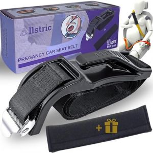 Allstric® Ceinture voiture femme enceinte homologuée + coussin. Ceinture de sécurité confortable et réglable pour grossesse. Adaptée à tous les véhicules. Protection optimale pour maman et bébé (Rodam Shop, neuf)