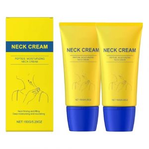 Crème raffermissante pour le cou, crème raffermissante pour le cou avec rouleau, crèmes nourrissantes et hydratantes pour le cou, crème hydratante anti-âge pour les rides et le double (2PCS) (henanshenglishangmaoyouxiangongsi, neuf)