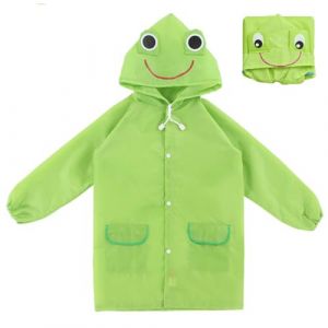 KSJEHW Unisexe Manteau imperm&eacute;able Enfant Fille Cape de Pluie Enfant Imperm&eacute;able Veste Encapuchonn&eacute; Manteau de Pluie &agrave; Capuche Chauves Souris 3-8 Ans (wangwenqingouzhoudianpu, neuf)