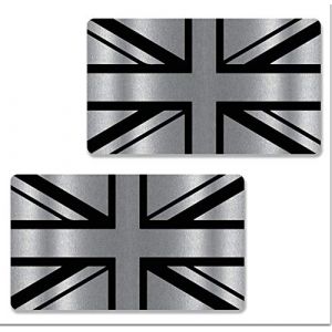 Biomar Labs® 2 x PVC Auto-Adhésif Vinyle Royaume-Uni Drapeau UK Union Jack Flag Grande Bretagne GB Britanique Voiture Car Auto Moto Fenêtre Ordinateur Portatif B 257 (Biomar Labs®, neuf)