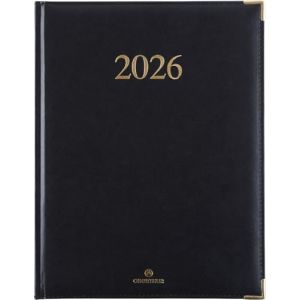 OBERTHUR - 1 Agenda Semainier de bureau KIEV 27 - Janvier 2026 à Décembre 2026 - Dimension 21 x 27 cm - Visuels Noir - Bilingue (Papeterie Libellus, neuf)