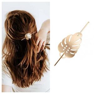 Yheakne Pince &Agrave; Cheveux Vintage En M&eacute;tal Pince &Agrave; Cheveux En Forme De Feuille Pince &Agrave; Cheveux En M&eacute;tal Pince &Agrave; Cheveux En Alliage Fourchette &Agrave; Cheveux Accessoires D&eacute;coratifs Pour Femmes Et Filles (or) (Yheakne-UK, neuf)