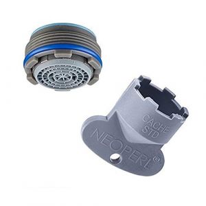 Neoperl Aérateur dissimulé pour robinet avec clé 24 x 1 mousseur, filtre cascade caché (Vigormat, neuf)