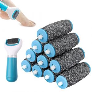 10 Pièces Rouleaux de Remplacement,Rouleaux de Remplacement pour Pedicure Pied Electrique,Rouleau Scholl,Scholl de Remplacement, de Remplacement Compatible avec Scholl Velvet Smooth. (DanLanYi, neuf)