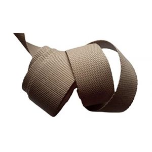 ILC MERCERIE PARADIS Ruban SANGLE Tressé - Unie ou Bicolore (23 mm/30 mm/40 mm) AU MÈTRE (beige, 40 mm) (ILC MERCERIE PARADIS, neuf)