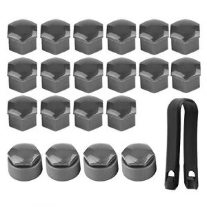 Cache Écrou,cache ecrou 17mm,wheel s,cache boulons de roue 17, Boulon Ecrou Couvre, Écrou de roue universel uchons de boulon de protection Couvercle de jante Bouchon 20pcs 17mm Écrou Roue de voiture (Youluu-cd, neuf)