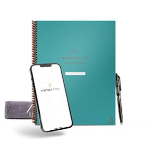ROCKETBOOK Planificateur académique intelligent réutilisable format A4, carnet numérique pour étudiants et enseignants, journal universitaire quotidien, hebdomadaire, mensuel, 13 types de pages, (Atlantic Access Store, neuf)