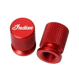 YIJIEBAO Bouchons de Valve de Pneu CNC for Moto, adapt&eacute;s aux mod&egrave;les Indian FTR 1200 S, FTR1200 Carbon/Rally Chief, Vintage Scout(Red) (Tiantna02, neuf)
