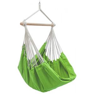 AMANKA Chaise Suspendue Exterieur XXL - 185x130 Fauteuil Suspendu Balancelle de Jardin Fauteuil a Suspendre Fauteuil Relax Intérieur Siege Suspendu Exterieur Balancelle 1 Place Fauteuil Siège Suspendu (einspreis, neuf)