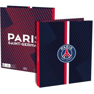 Classeur A4 - Collection officielle PARIS SAINT GERMAIN PSG - football Ligue 1 - Cartonné - Epaisseur 4 cm 4 anneaux (MISTERLOWCOST, neuf)