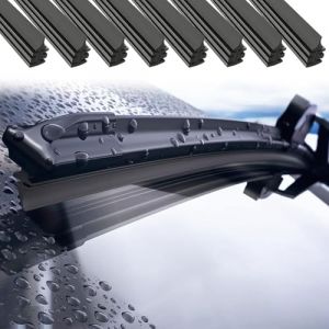 Gomme D'essuie-glace Découpables,8PiècesRecharges de Balais D'essuie-Glace, Lames D'essuie-Glace de Rechange En Caoutchouc, 700mm Désossé Essuie-Glace Lames, Caoutchouc D'essuie-Glace de Rechange (DIDIhouse, neuf)
