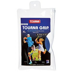 Tourna Blister de 10 surgrips Grip , Mixte adulte, bleu, XL (SPORT AND TREND, neuf)