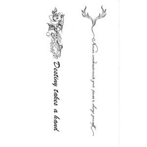 Tatouage temporaire, faux tatouage papillon sur la poitrine, technique de tatouage, imperméable, réaliste, sans colle, autocollant artistique non réfléchissant pour adulte(2pcs) (CHJWEIHHERT, neuf)