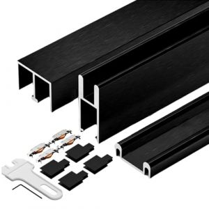 Chaoyilian Rails de Portes coulissantes,Kit Porte coulissante Double Rail de fen&ecirc;tre,Rail De Porte Coulissante Alu,Fonctionnement Fluide,Antirouille,pour Armoire,de Garde-Robe (chaoyilian, neuf)