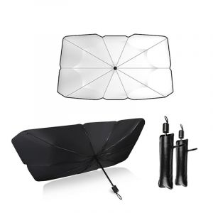 Pare-Soleil Intérieur pour Pare-Brise de Voiture, Parasol Parapluie pour SUV et Camion, Dessin Breveté (2 Petites pièces 125X65cm) (A2ZWORLD-FR, neuf)
