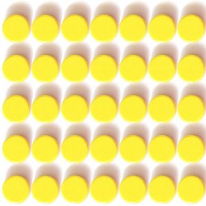 PYJLBX Aimant Frigo Aimant Puissant, Aimants Tableau Magnétique Magnet Frigo Aimant Plat Petit Aimant Tableau Blanc, Mini Aimant Rond Magnets, pour Tableau Magnetique, L'école, Bureau (40 Pcs, Jaune) (Shenzhen Pingyijia Trading Co.,Ltd, neuf)