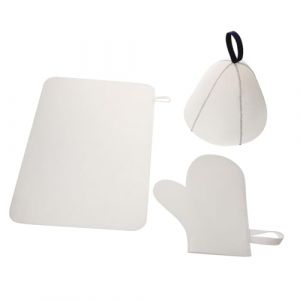 Healeved 1ensemble Set De Sauna Avec Bonnet Feutre Et Tapis Pratique Et Élégant Pour Femme Pour Et Sauna Confort Et Assurés (Sonieg, neuf)