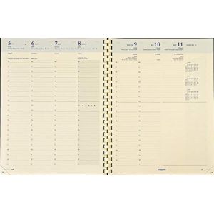 BREPOLS - 1 Recharge d'Agenda Semainier OMEGA 27 Multilingue - Janvier 2026 à Décembre 2026 - Format 21 x 27 cm - Papier Chamois (Papeterie Libellus, neuf)