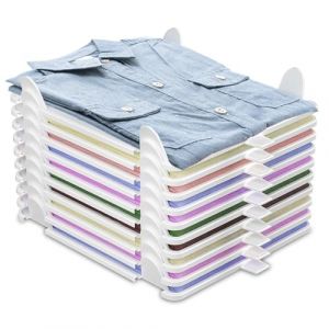 SJACXANM Organisateur Vetement, 10PCS Rangement Vetement, Rangement Pour Penderie, RangementPour V&ecirc;tements Et Penderies, RangementArmoire Pour Chambre, Penderie, Dressing, Gain De Place (BIABRSCAT S.R.L., neuf)