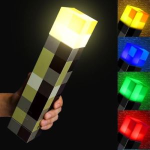 Lampe torche &agrave; fixation murale, veilleuse LED de 27,9 cm, veilleuse 4 couleurs, rechargeable par USB, lampe de table de chevet, lampe de table portable et murale pour salon, chambre &agrave; coucher, salle (gengyan2022, neuf)