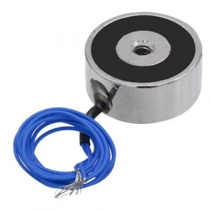 Électroaimant DC 12V 50N 11LB / 5Kg Aspiration Hold Sucker Round Electroaimant Magnétique Lift Cylindre 25x11mm (Uxney -FR, neuf)