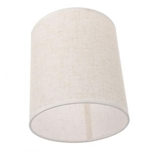 HOMSFOU Abat-jour En Lin Naturel Pour Lampe De Bureau Et Lampadaire, Diam&egrave;tre 18-20 Cm, Couleur Ivoire, Abat-jour De Remplacement Int&eacute;rieur Pour Salon Et Chambre, Lot Unique, Utilisation Quotidienne (QIANDE, neuf)