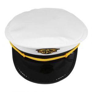 VALICLUD Chapeau De Marin Capitaine Chapeau De Bateau Nautique Casquette Pour Événement Thématique Plat Style Marin (Sudersana, neuf)