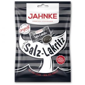 Salz-Lakritz - Bonbons à la réglisse savoureux et salés, parfaits pour les amateurs de saveurs intenses - Compatible avec Jahnke - 125 g (PAStation, neuf)