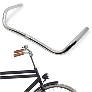LOEVELOSI Guidon de v&eacute;lo classique hollandais - Design vintage - Guidon en aluminium argent&eacute; - Pour v&eacute;lo de course r&eacute;tro - V&eacute;lo hollandais - Pour homme et femme - V&eacute;lo hollandais (JABs Products, neuf)